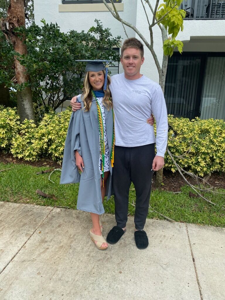 Logan graduates OT school! Matt put on his best outfit to celebrate.