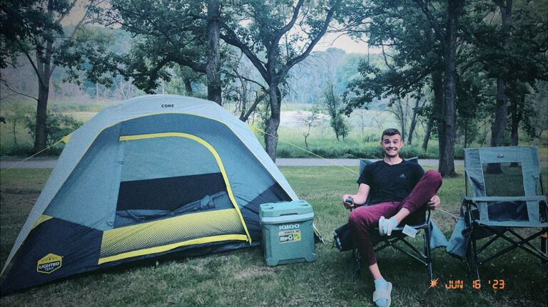 First camping trip including; learning mike's hate for feeding animals,  and lots of rainstorms