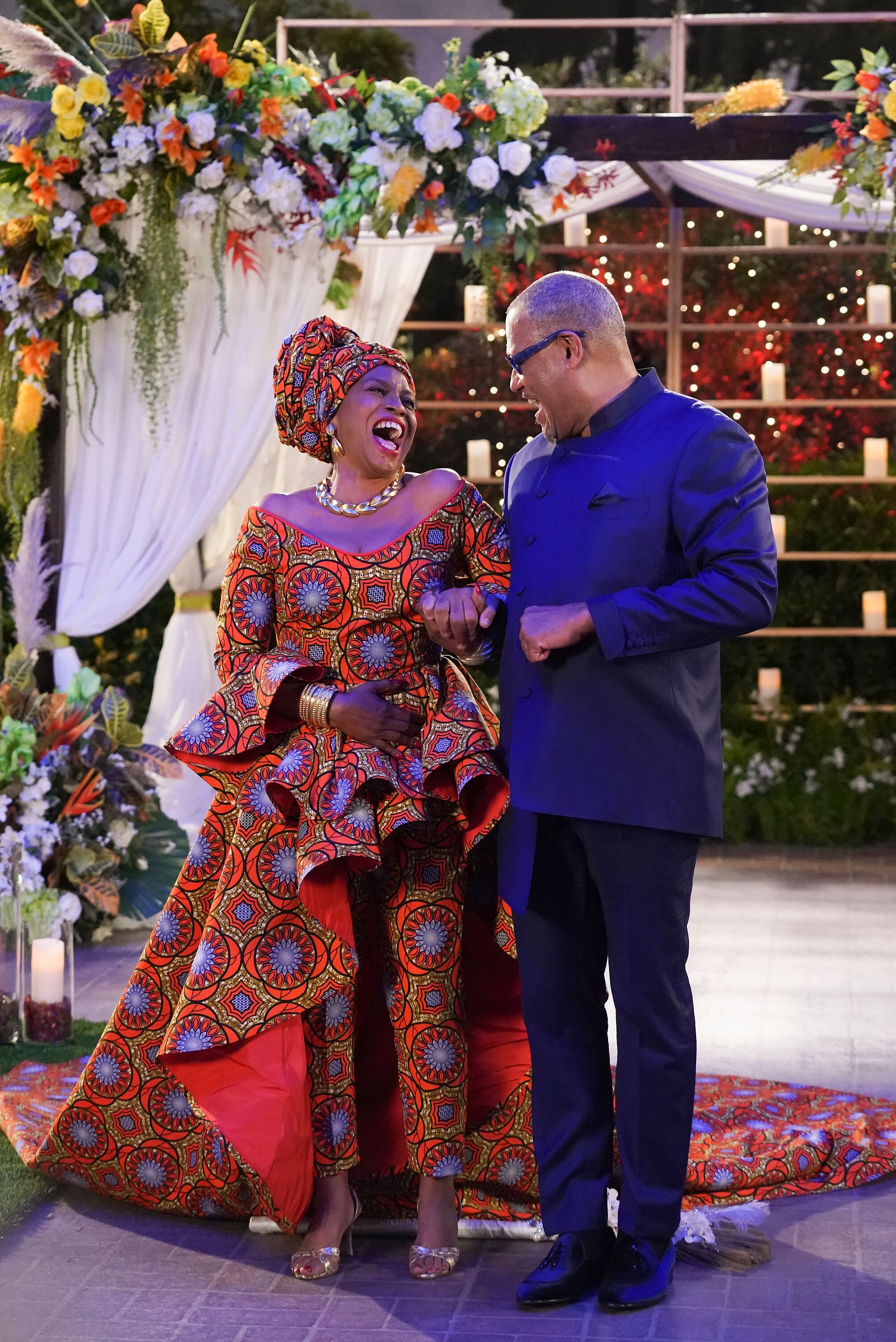 Black-ish wedding JENIFER LEWIS, LAURENCE FISHBURNE