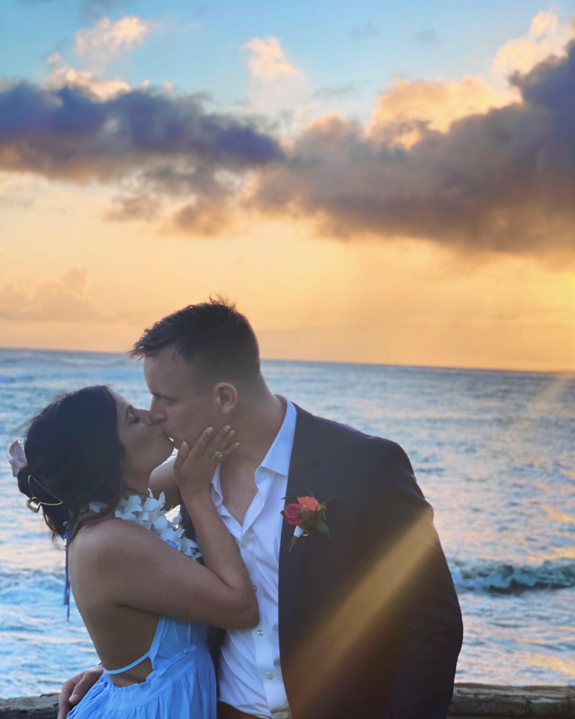 Wyatt & Gabby at his sister’s (Lexi Pham) wedding in Kauai, Hawaii. 