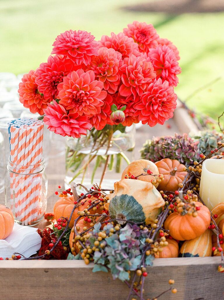 7 Glamorous Ways To Decorate Your Fall Wedding With Pumpkins