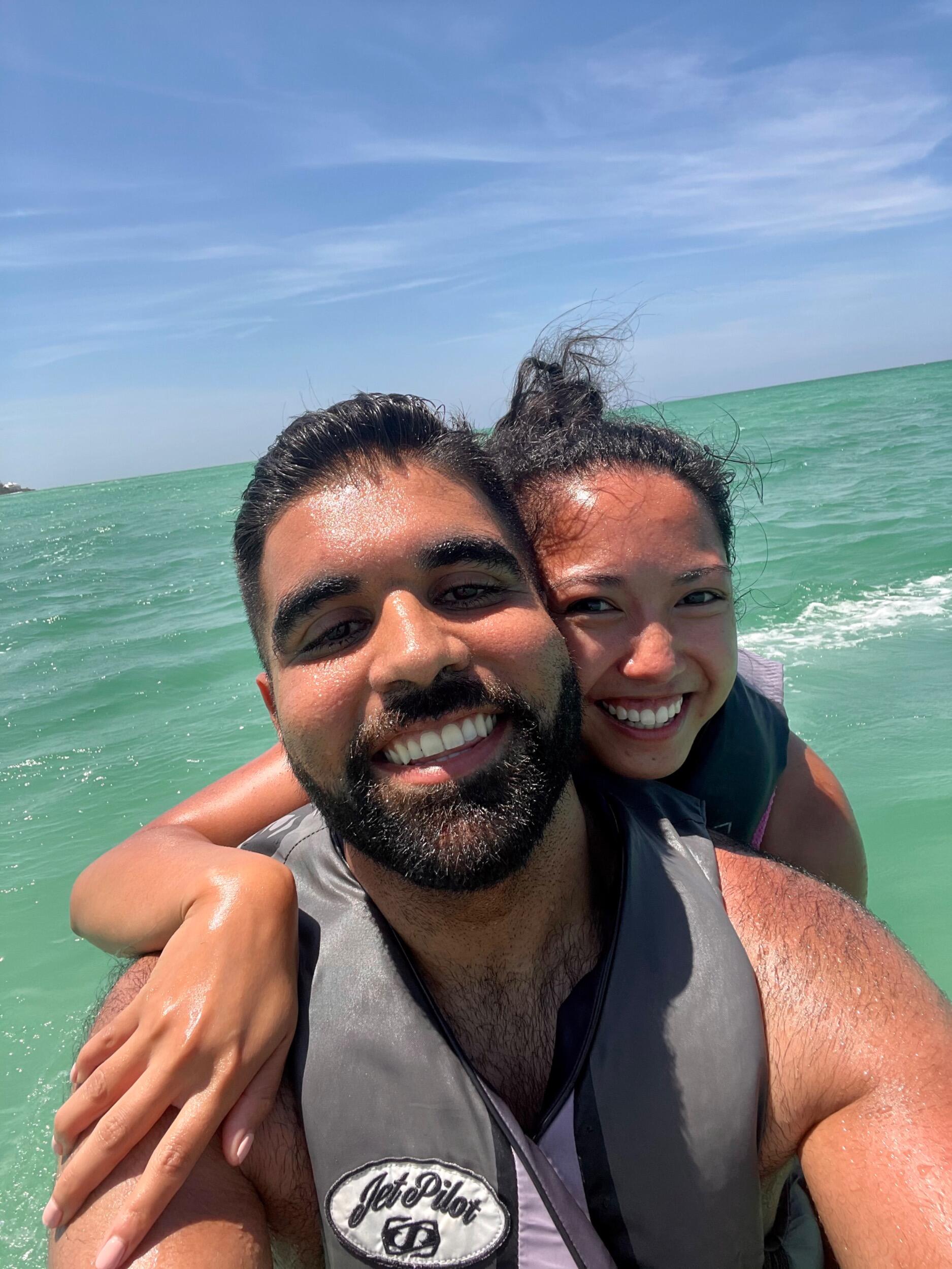 Our first trip together to Siesta Key, Florida.