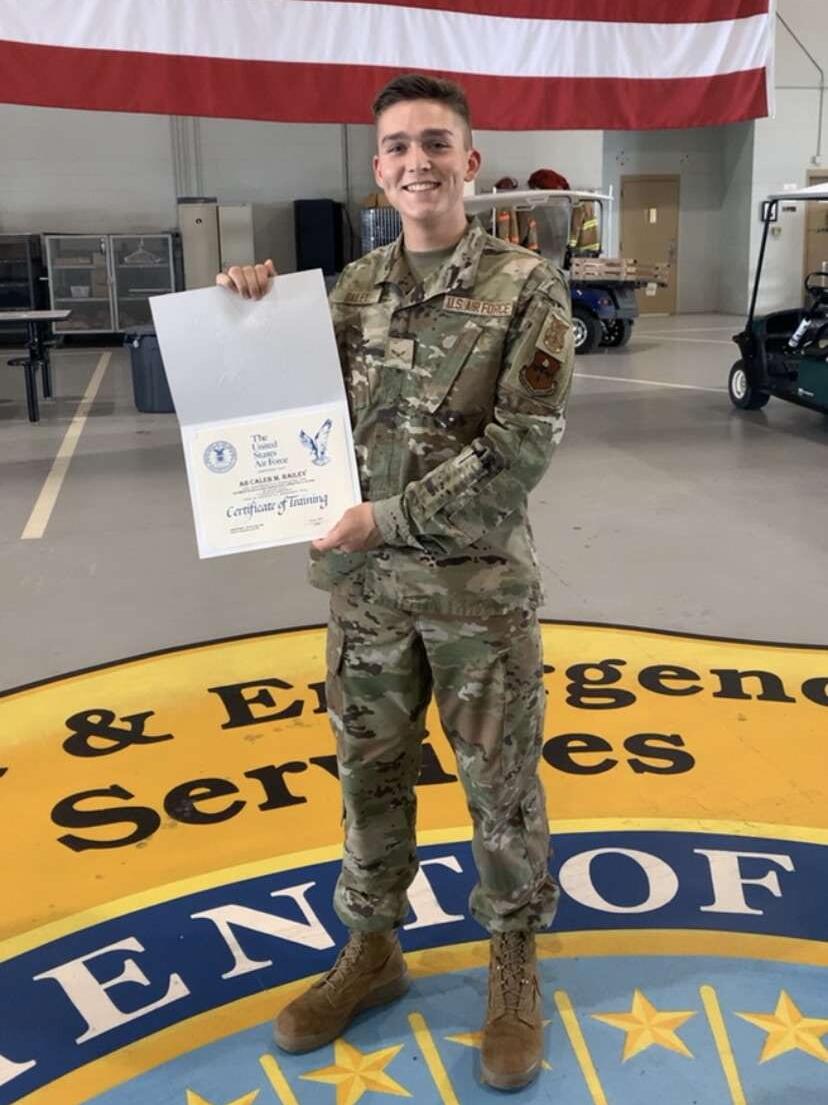 As life went on, things changed—Mattie and Caleb gradually drifted apart and lost touch for several years. In January of 2021, Caleb joined the Air Force and in July of the same year, he graduated from the fire academy and was stationed in California. 