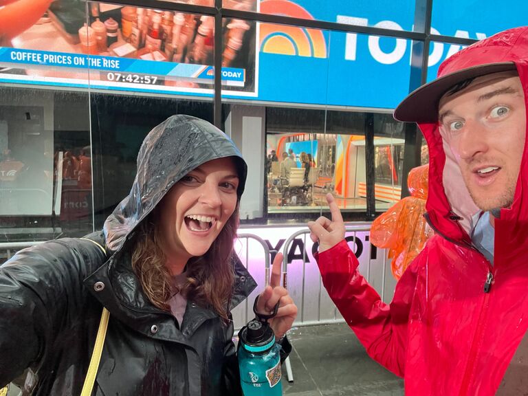 A bucket-list item was fulfilled when Claire and Zane went to the Today Show while visiting (for the first time) their friend Kevin in New York.