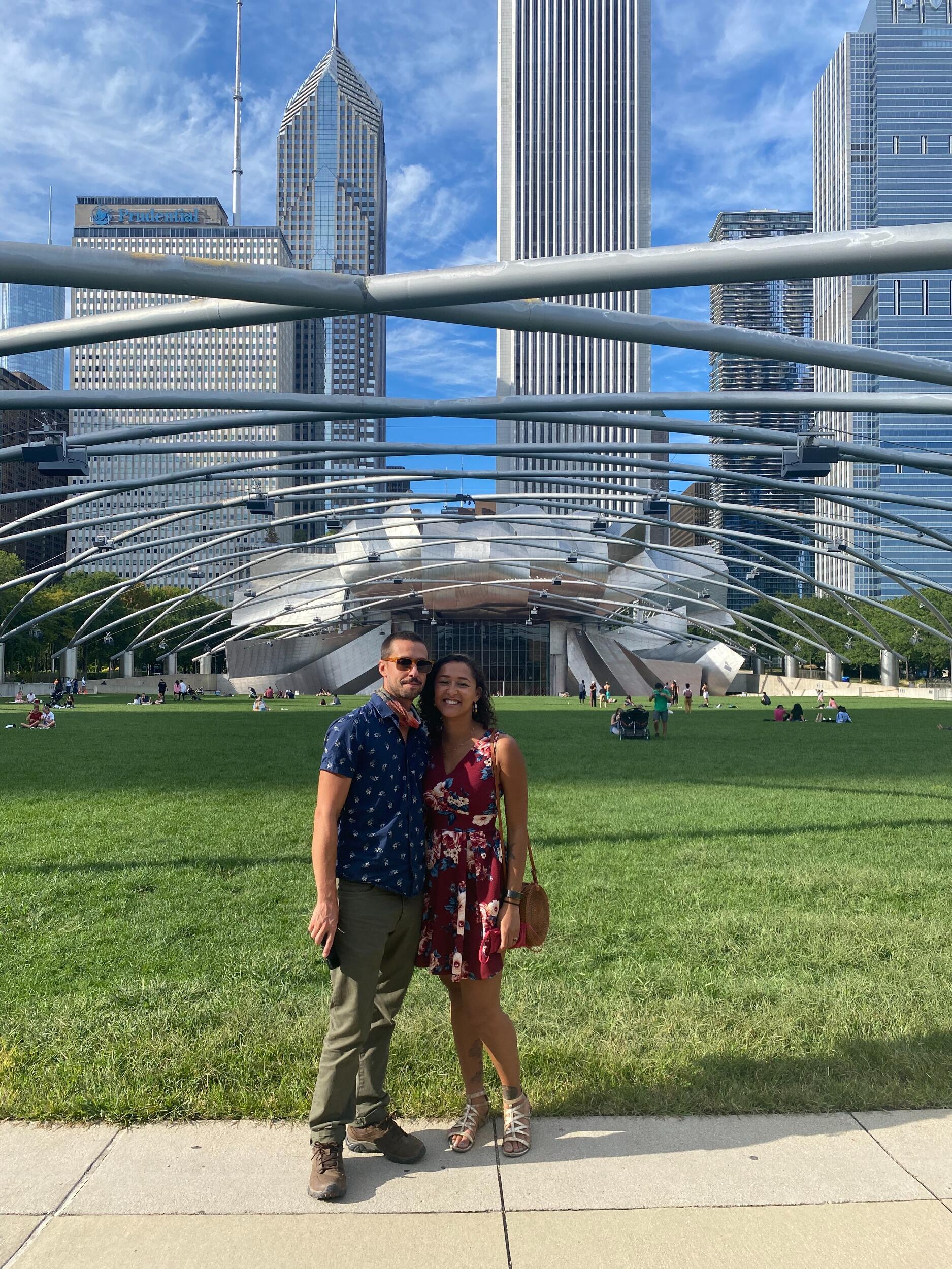 The dynamic duo quickly become inseparable and are regularly seen scooting around Chicago, swimming in the lake, and eating al fresco until the weather grows cold. 