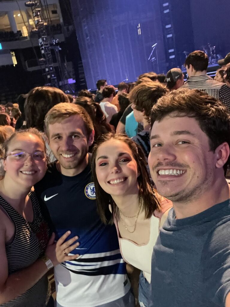 Our first concert together with friends! We went to Omaha and had pit seats to see AJR.