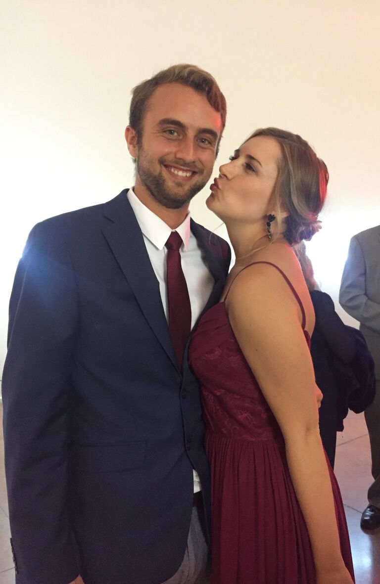 Our first wedding together