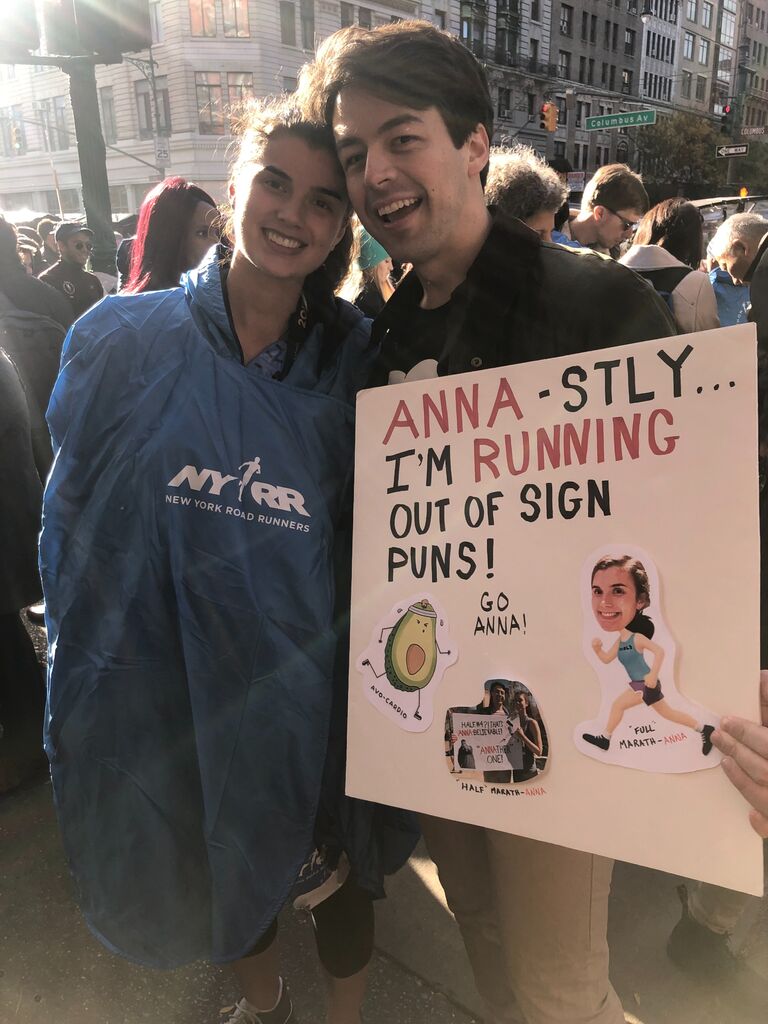 The finish line of the NYC Marathon, shortly before a record breaking amount of Pad Thai was consumed