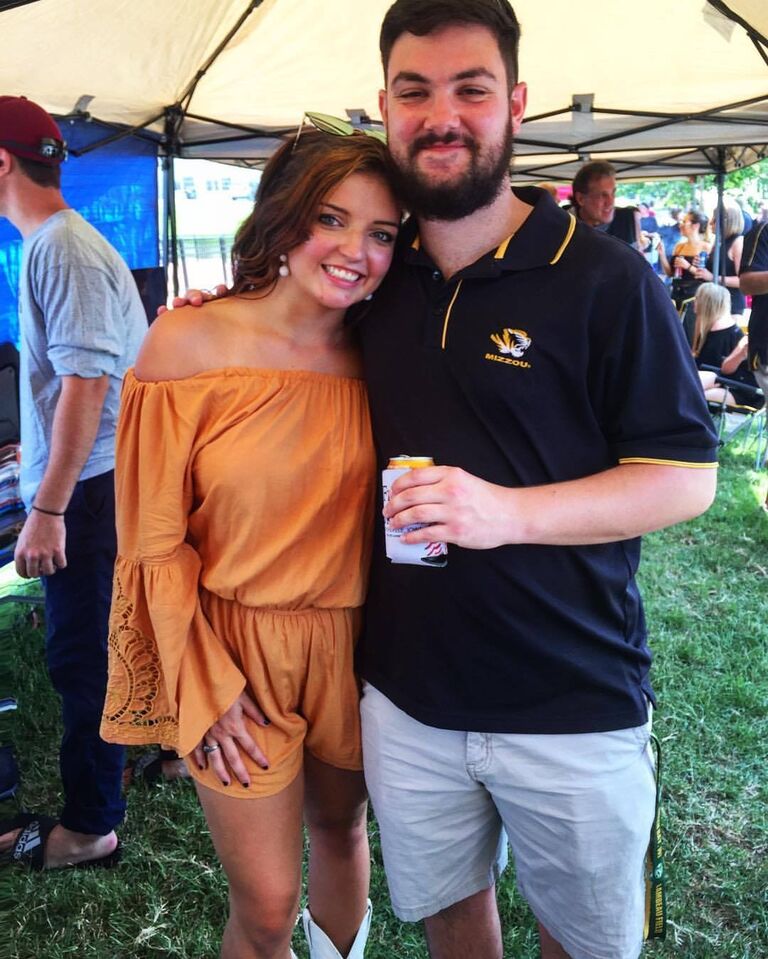 When Nate transferred to Mizzou from Carl Sandburg College, Nate and Morgan reconnected through mutual friends and have been together ever since!