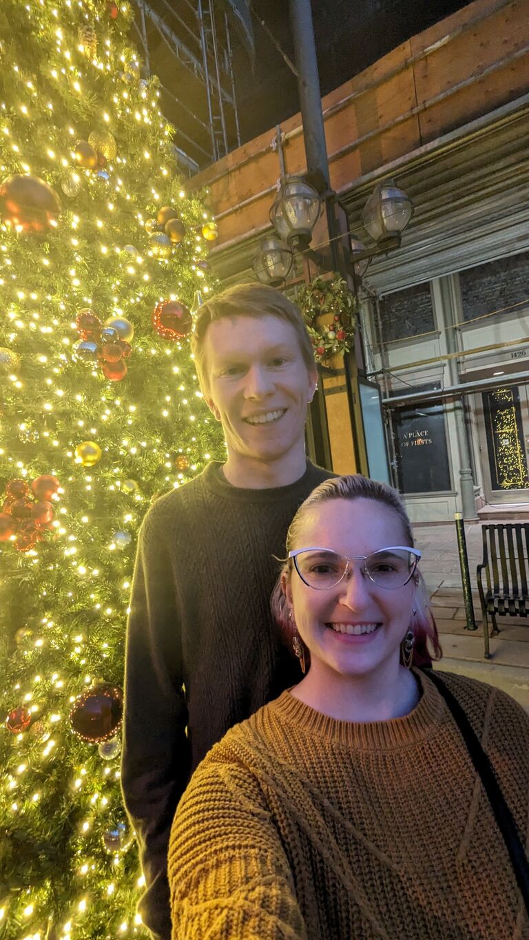 Celebrating our last Christmas in Denver and looking forward to our move and wedding in the new year!