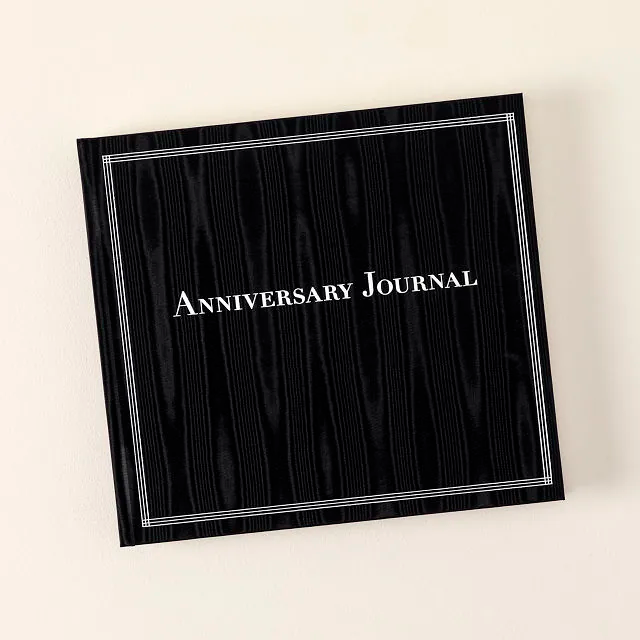 Anniversary journal with black cover