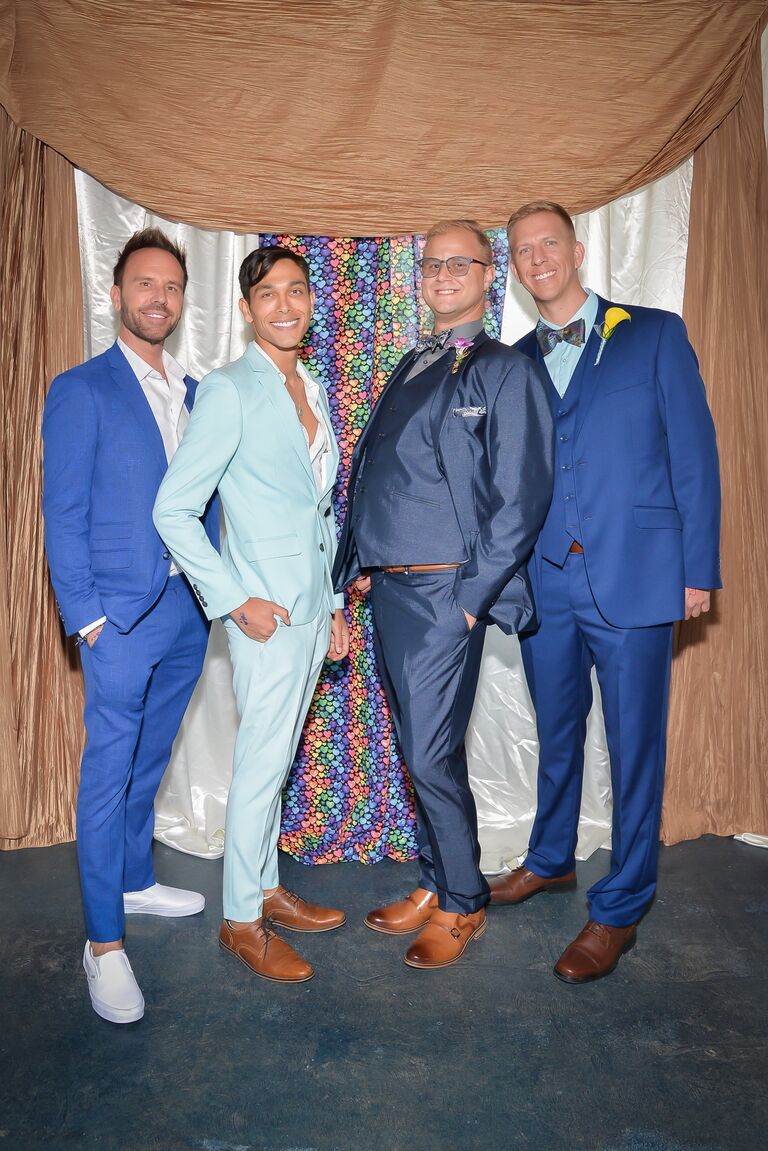 Mission Bay Park, Pride Prom Hosted by Akua Pictured left to right, Andrew, Joey, Steven, John.
