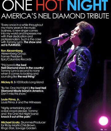 Neil Diamond tribute performed by Tommy Lynn - Neil Diamond Tribute Act - Ronkonkoma, NY - Hero Main