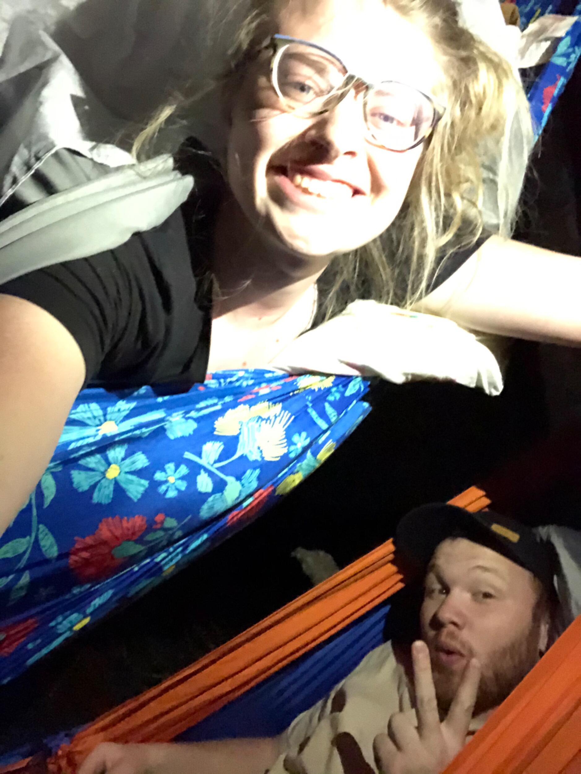 Camping! Don’t worry - no beds were shared, although our hammocks were on top of each other 😏