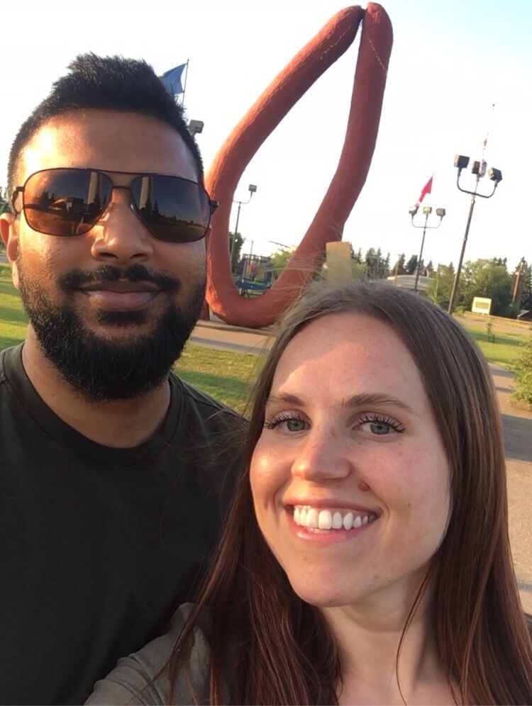 Our bucket list consists of seeing every "World's Largest ____________ Monument" Mundare has the sausage. If you ever go, the local pub has great food! 