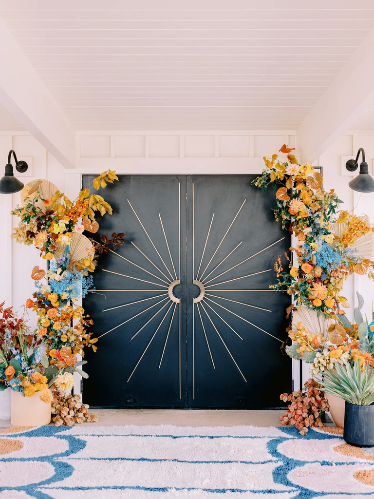 Burnt Orange and Navy Blue Wedding Colors