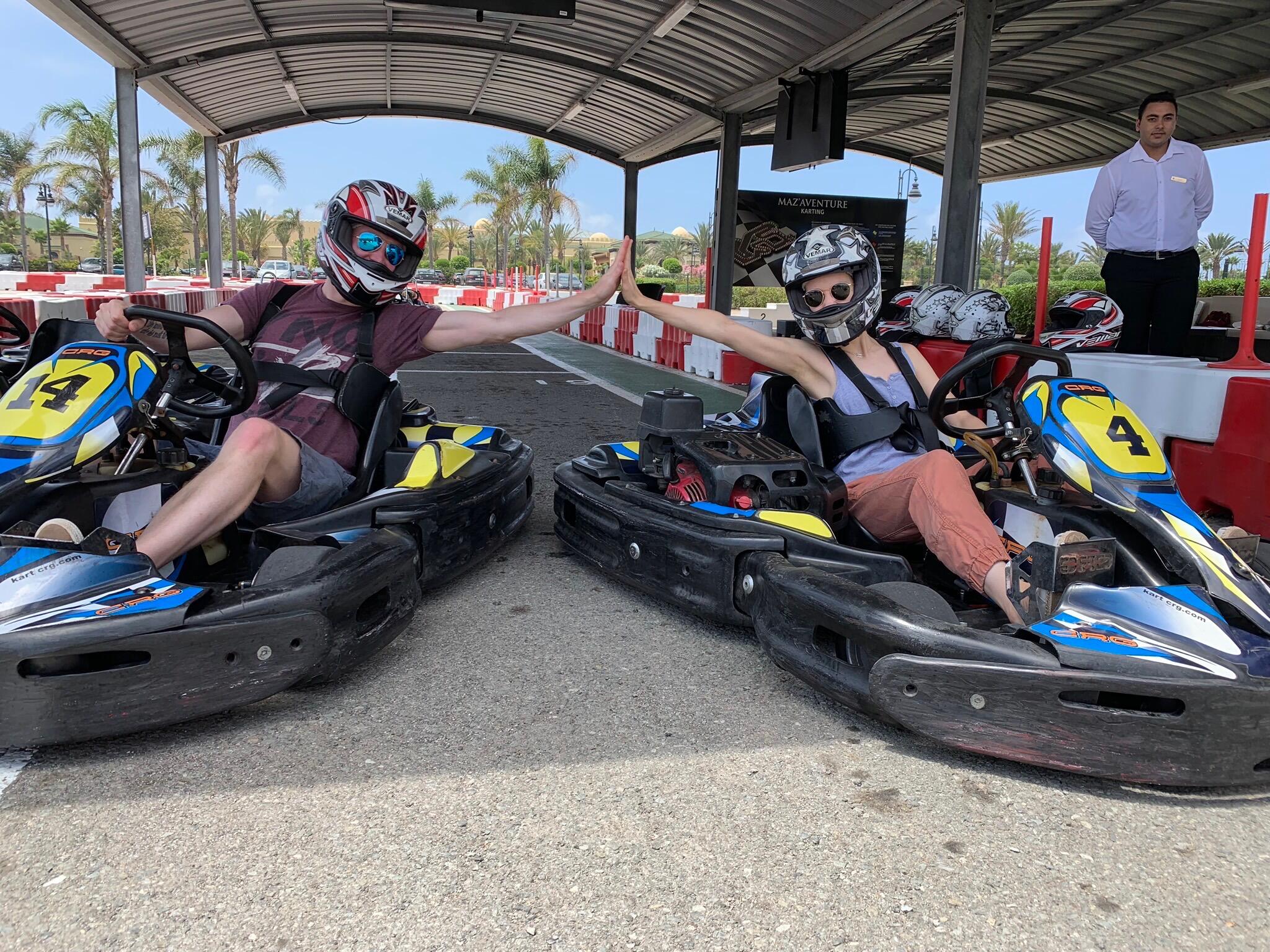 Go Kart Racing in Mazagan, Morocco