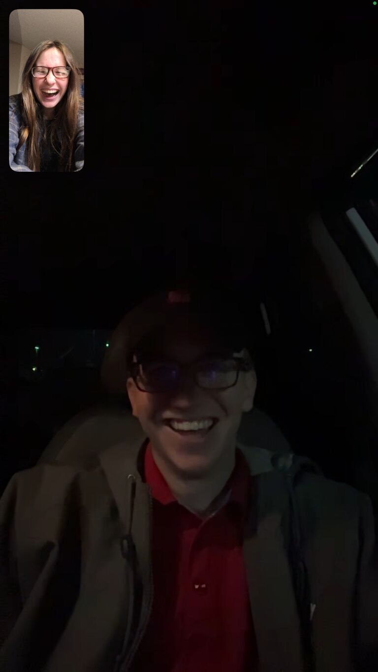 We both found out how hard long distance was, but are so incredibly thankful for how the Lord used it to grow us and grow in our relationship together! Lots of facetime calls were made.