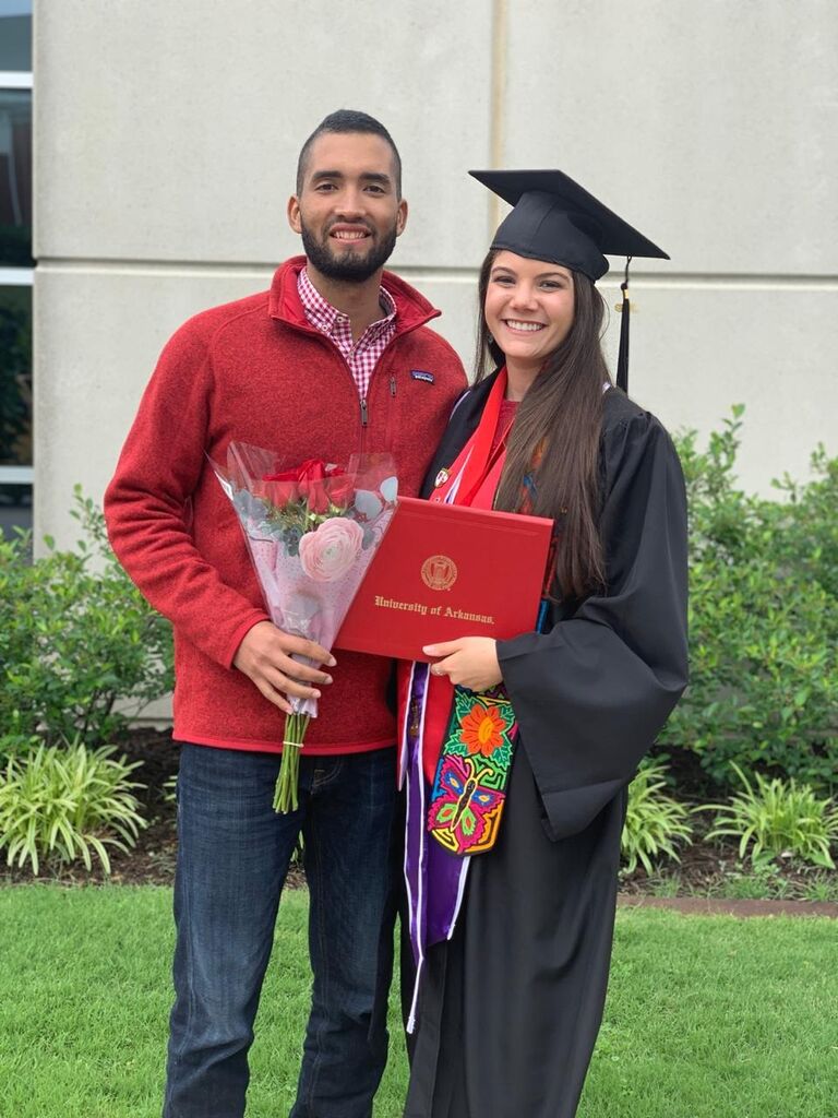 Ana Laura's graduation from the University of Arkansas