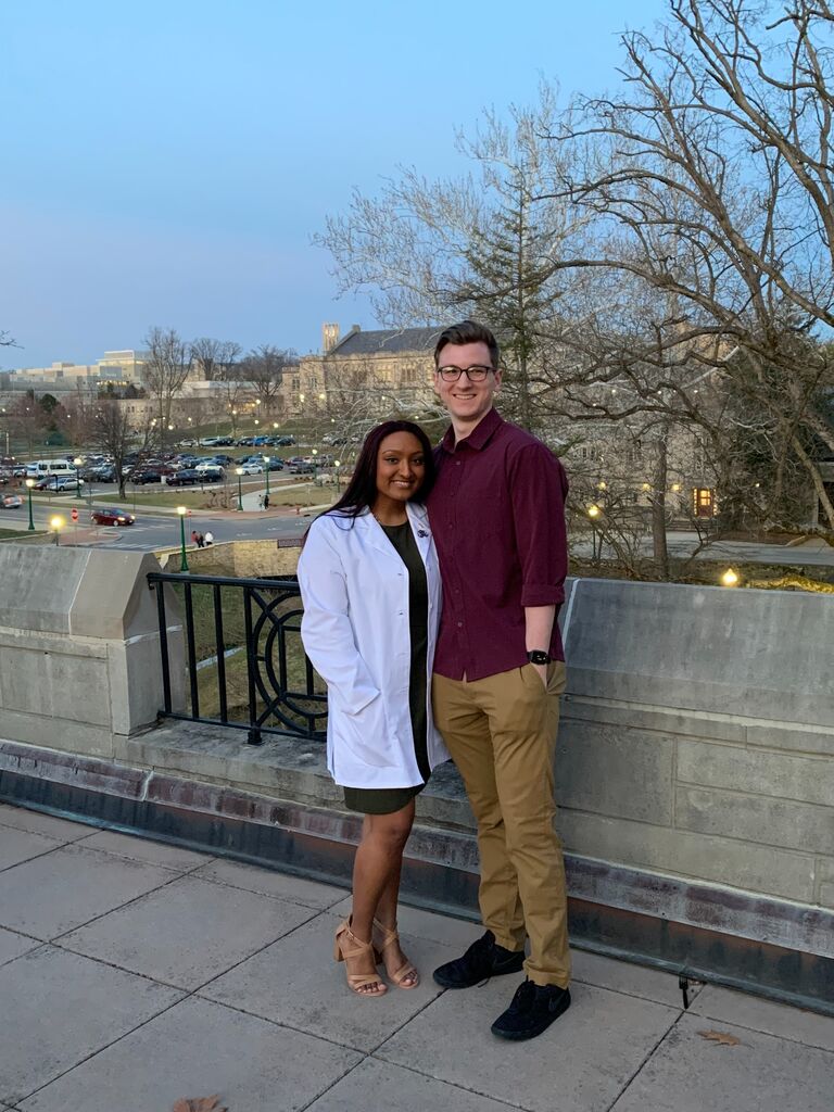 Celebrating my white coat ceremony!