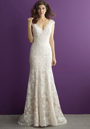 wedding allure romance dress dresses neck 2966 bridal fall lace natural waist error ballgown knot