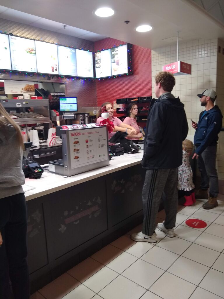 Kyle planned his birthday celebration at Ash's work, Chick-fil-A, just so that she could be around.