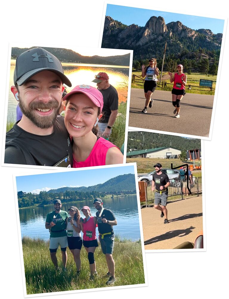 We ran a half marathon in Rocky Mountain National Park! Rachel is just about the only person on the planet who could get Josh to run a half-marathon.