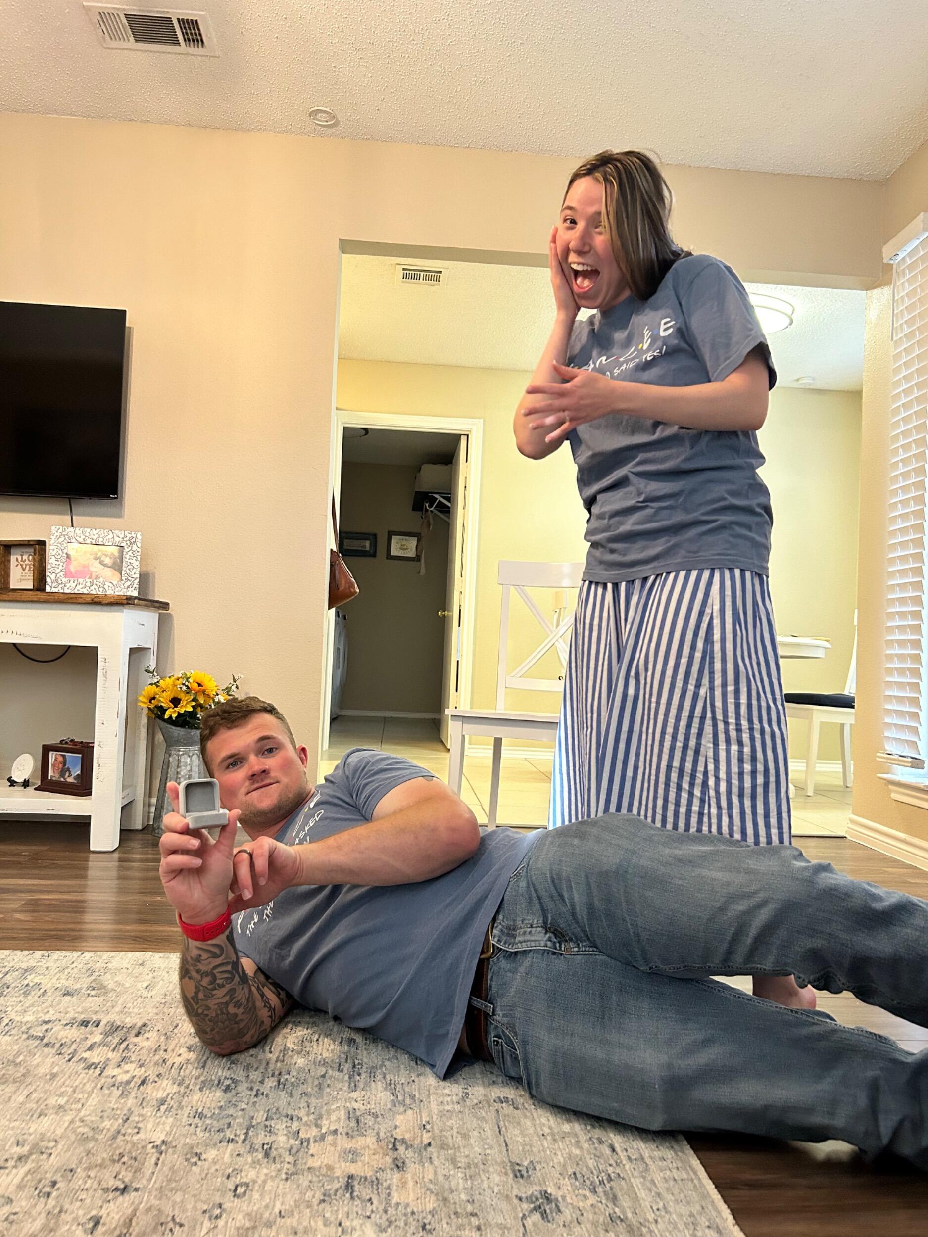 He proposed! He wrote, “will you marry me, yes or no?” I guess you already know what I said!