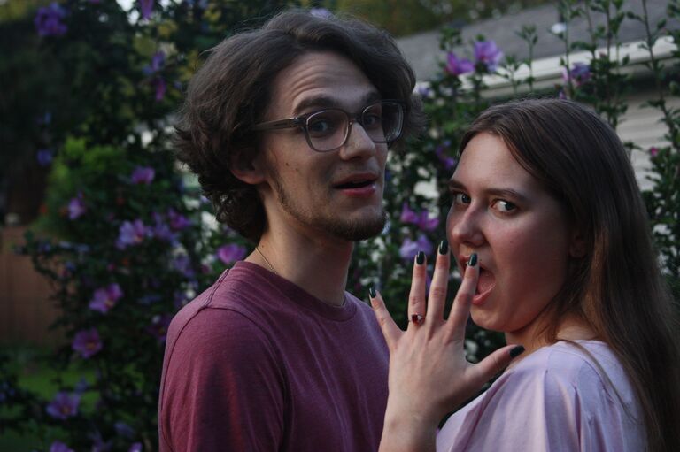 connor: "Will you marry me?" 
kelly: "yes, duh, absolutely I will marry you"