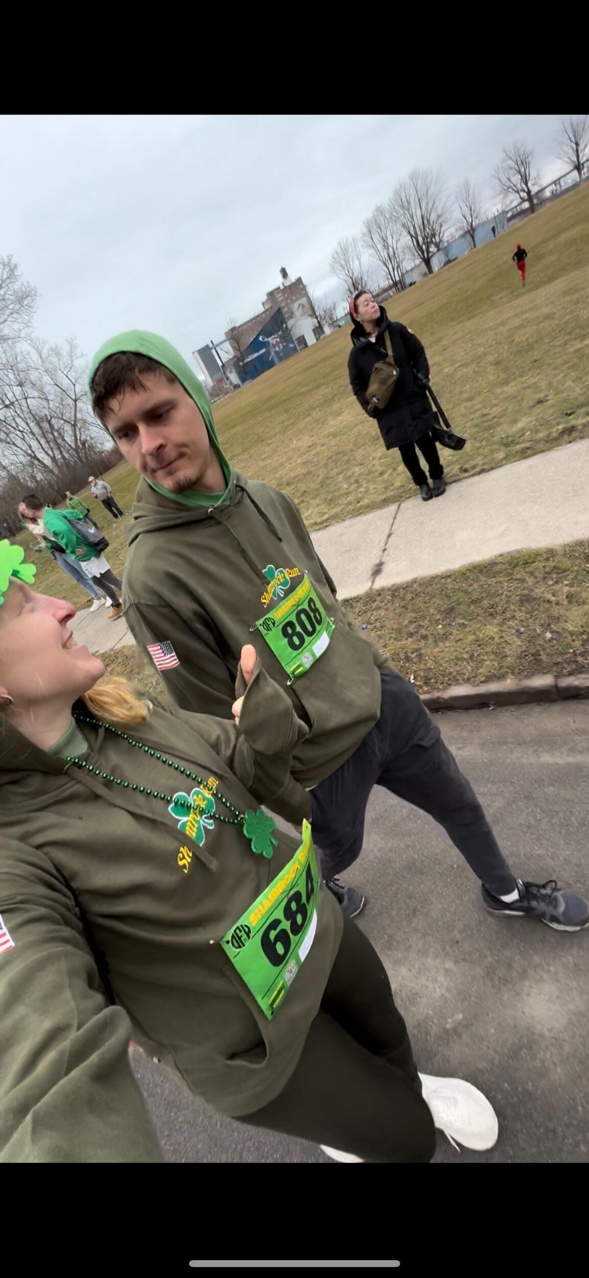 Cory "ran" a race?