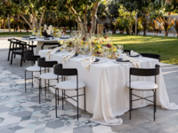 spring wedding centerpieces diso balls