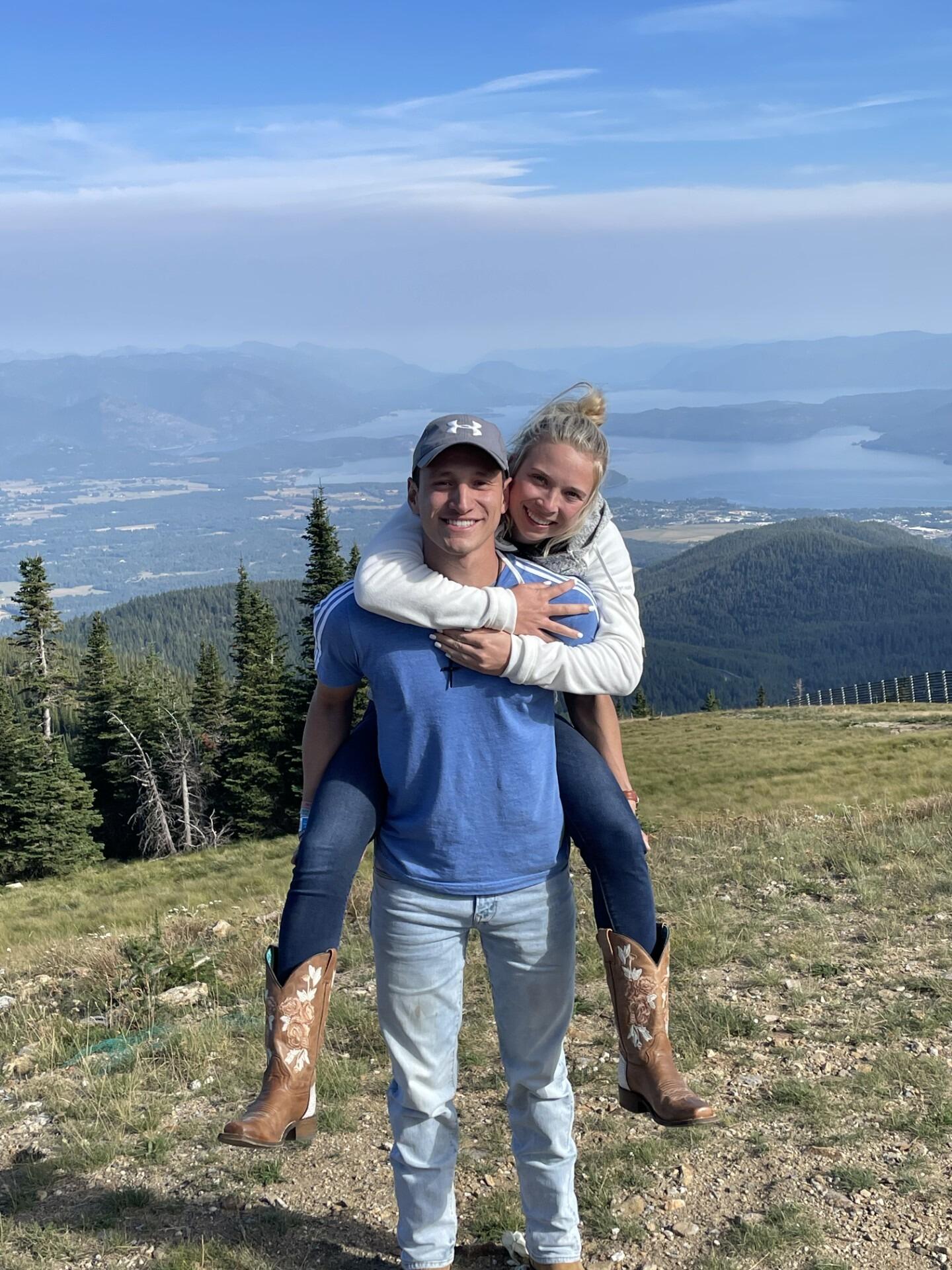 Niko and Madison took this photo on top of Schweitzer Mountain! This was one of our favorite views of the trip!

Peep September 2nd below!