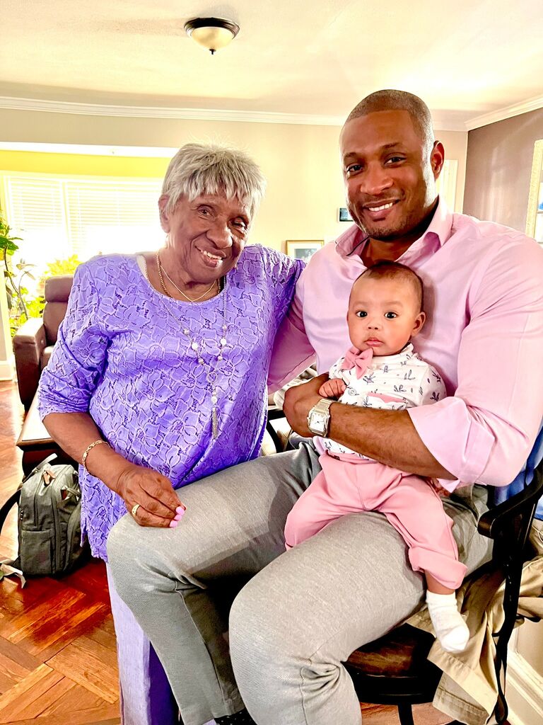 Easter with Great Grandma ๐ฅ๐