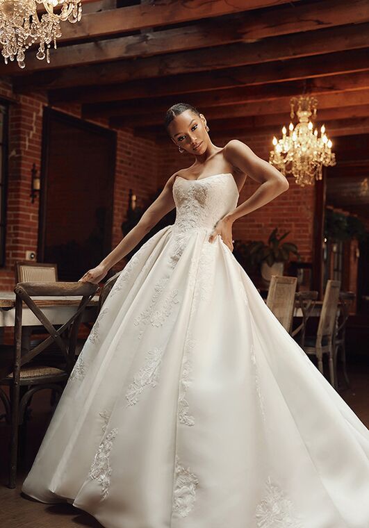 essense of australia short wedding dress Short wedding dress with high-low skirt