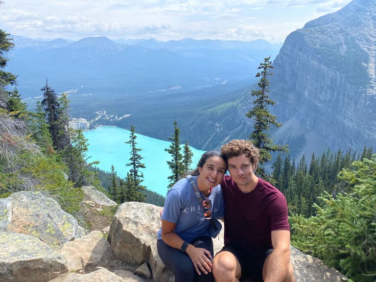 Banff, Canada | Lake Louise again, but this time from 1,500 feet up. Impressive! 