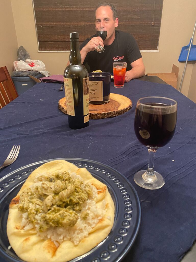 Second anniversary (of first date) ... 5 days after moving into first house