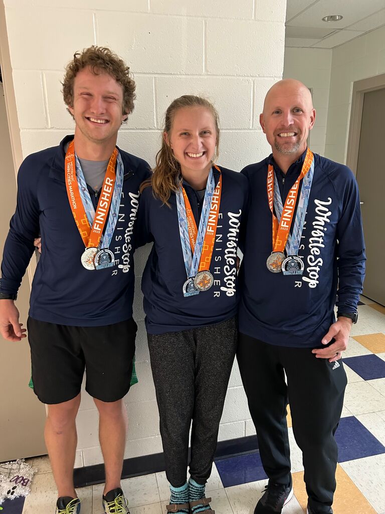 We ran the WhistleStop marathon! 