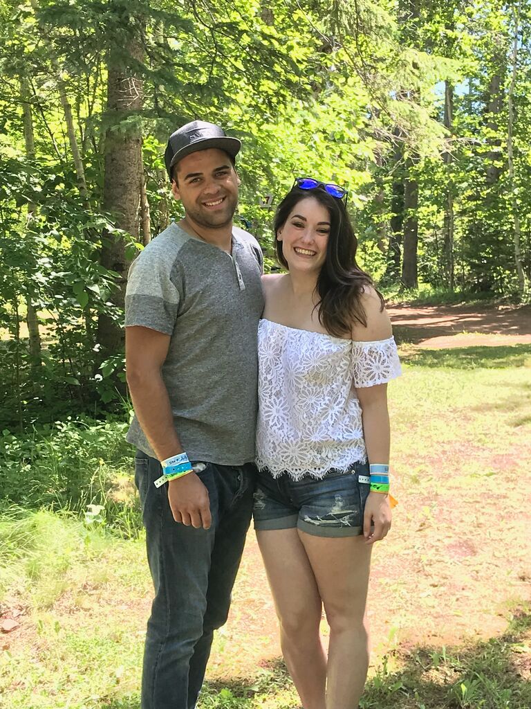 First trip with friends to Cavendish Beach Music Festival one month into dating.