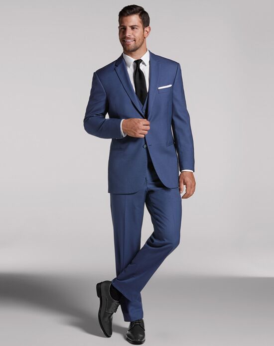 MEN'S WEARHOUSE Calvin KleinÂ® Blue Suit Wedding Tuxedo