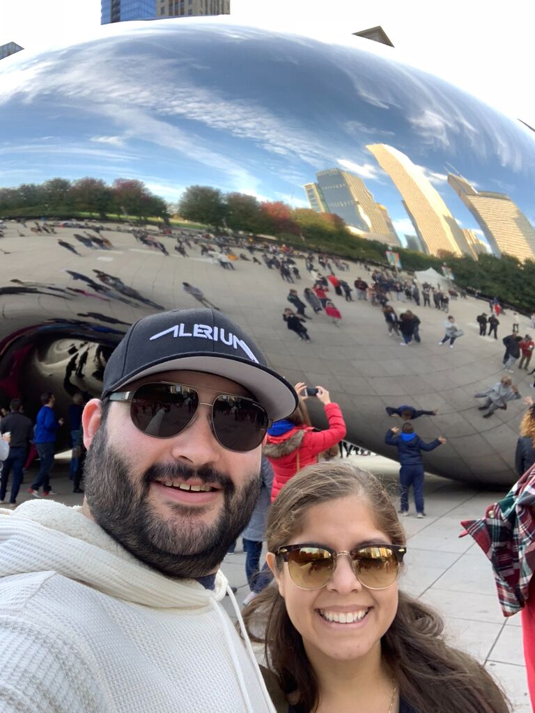 First trip as a couple. We made it with the family to the Windy City