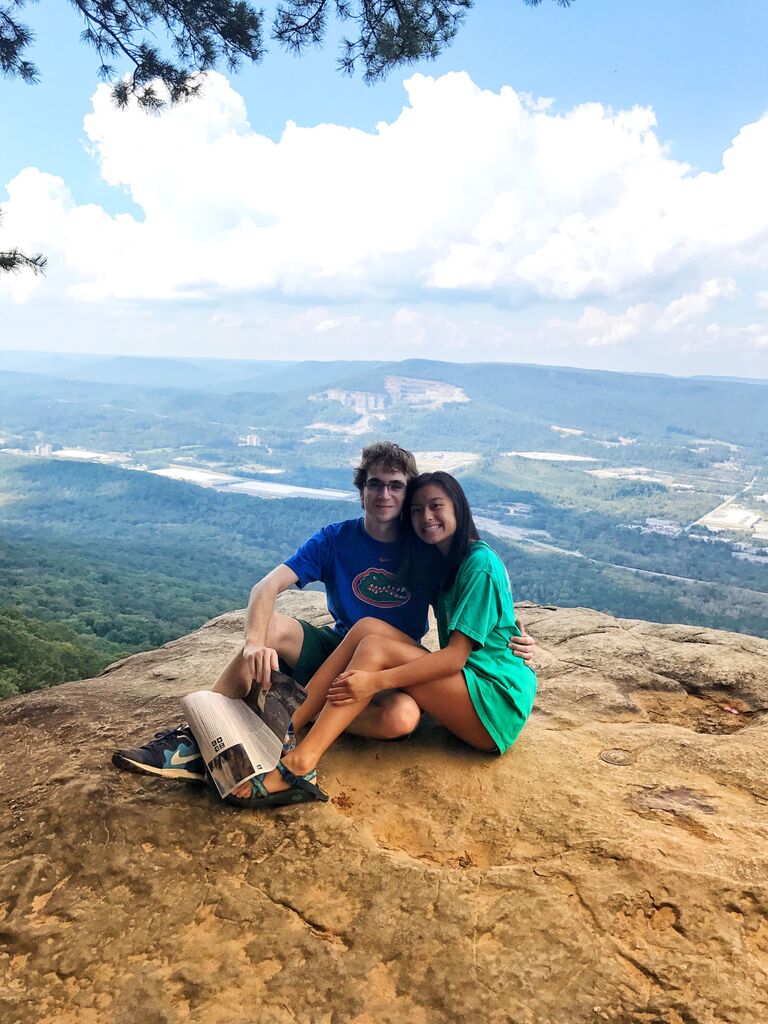 They went hiking together and this was one of Kimmie’s favorite dates with Ian. (This is the spot where Ian proposed years later:)