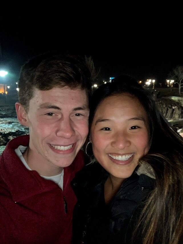 Our first "official date" where we ate chislic and walked around the falls in Sioux Falls.