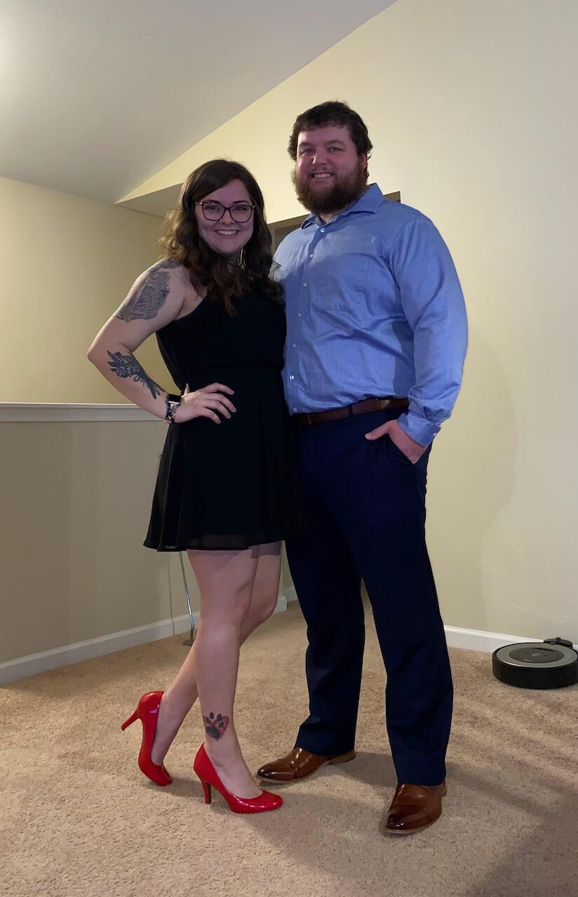 Our first Valentine's day together! We went out to a nice dinner the night before our first Valentine's day....