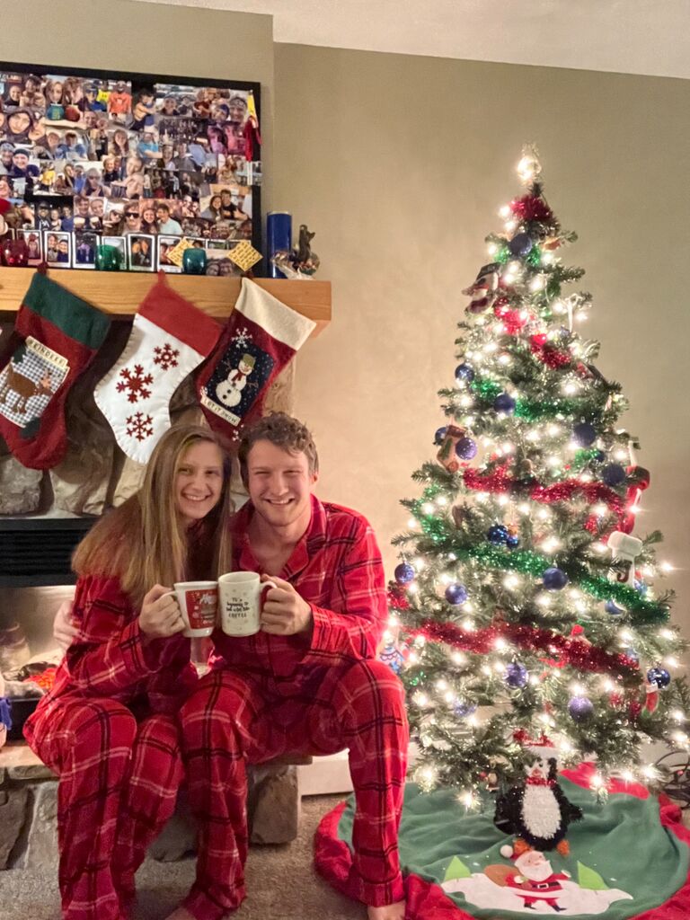 Our 1st Christmas together in the apartment!