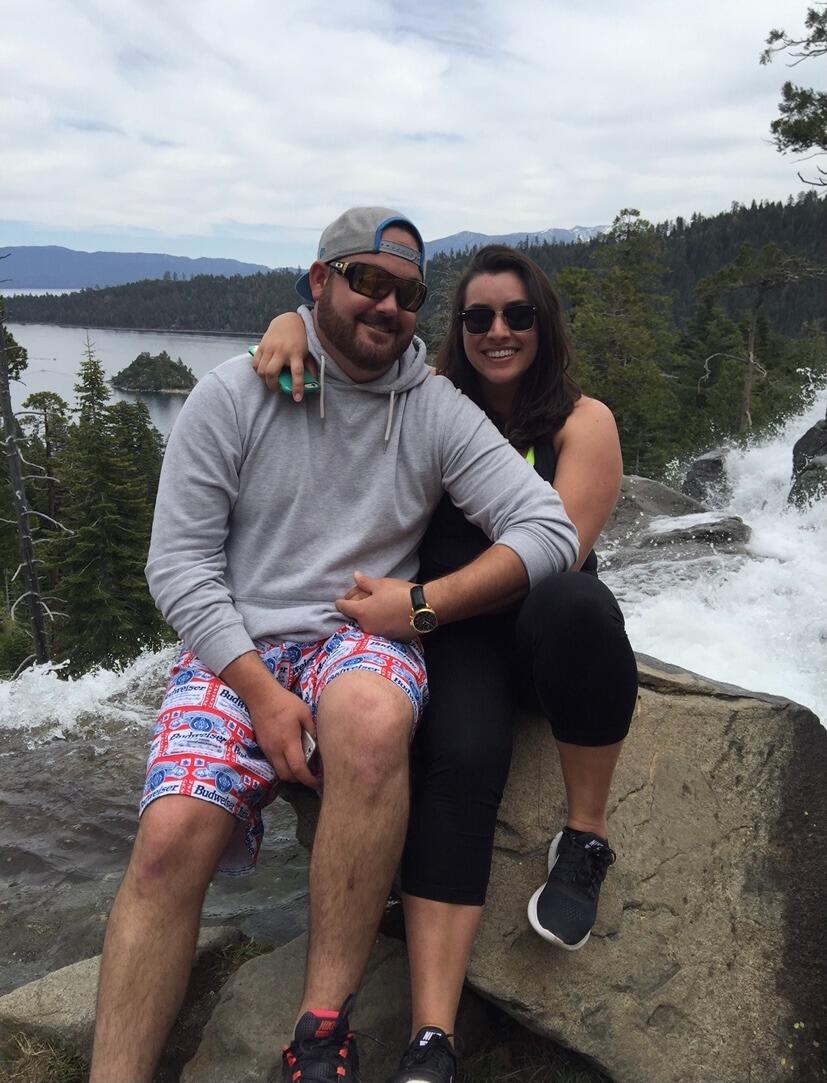 First Date (no pic, so here's us at Tahoe)!  Dinner @ Socialite in downtown Campbell