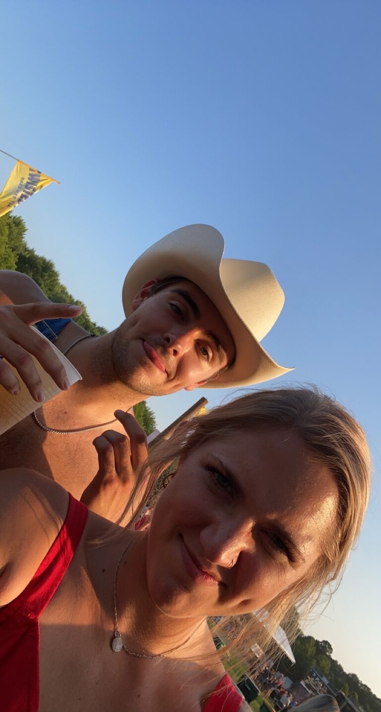 Ran into each other at Country Jam.