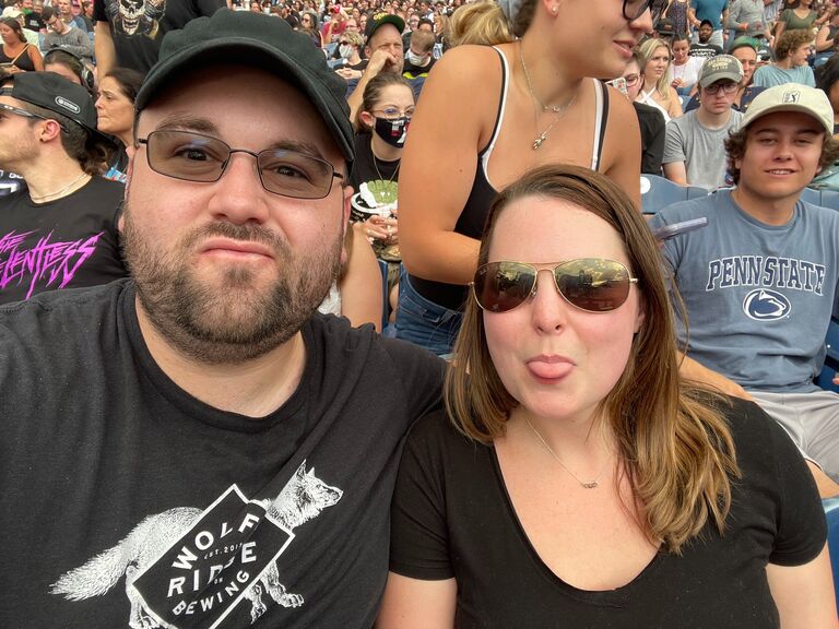 First concert together!  Hella Mega Tour in Philadelphia.