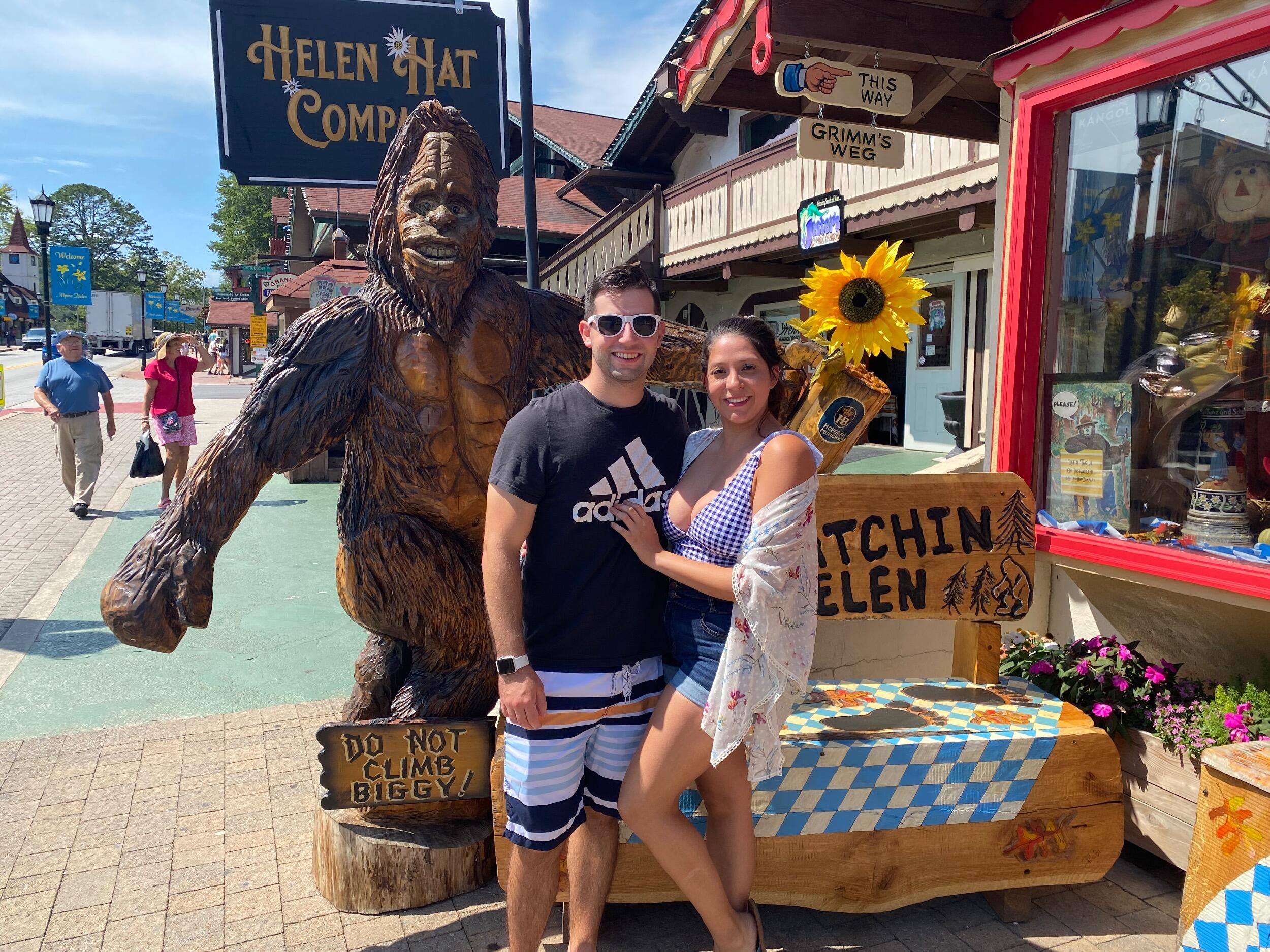 We had our first cabin weekend together in Helen, GA.