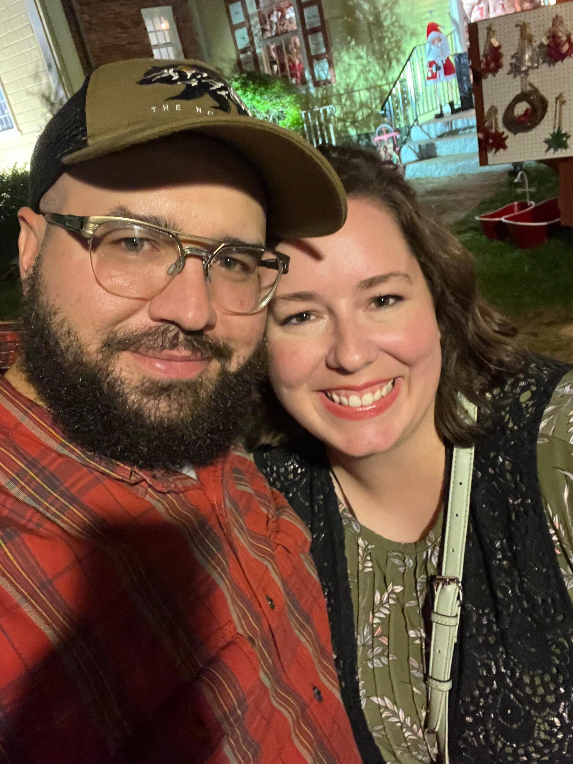 Our first selfie during our first meeting.