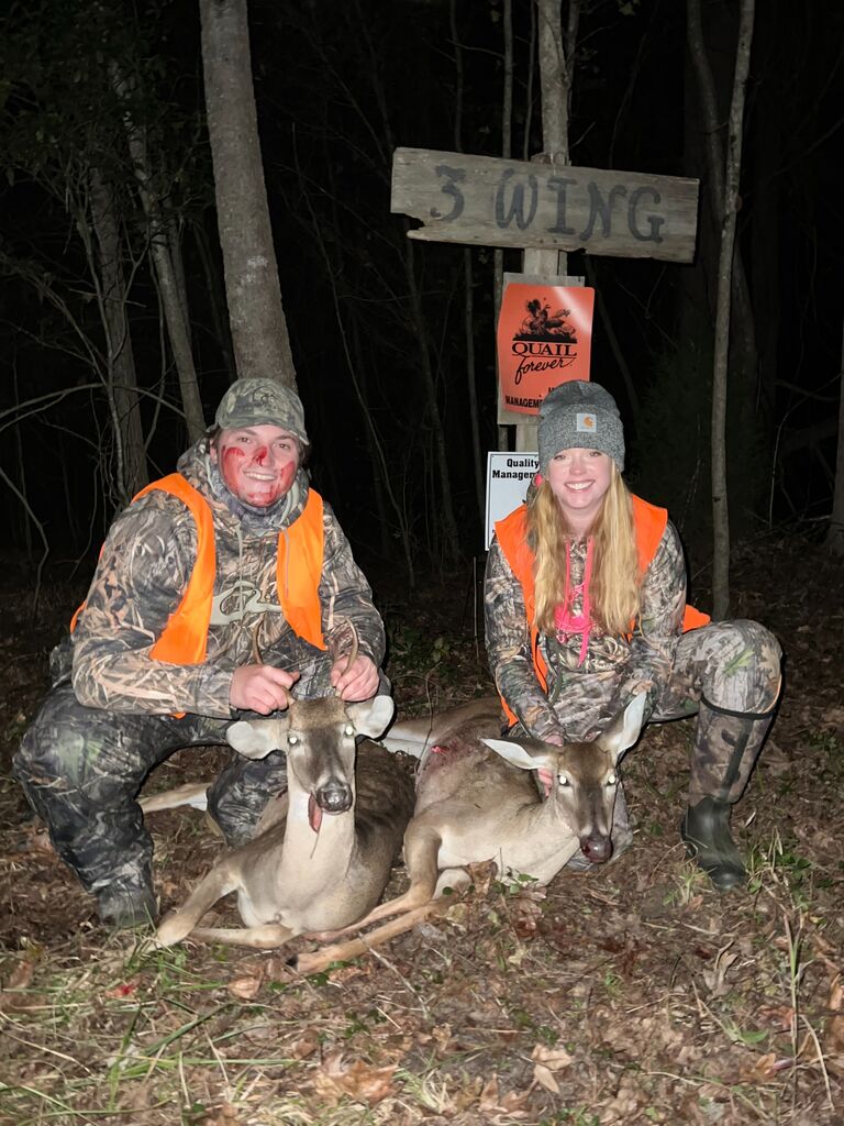 Great weekend for huntin'... Blake killed his first deer!